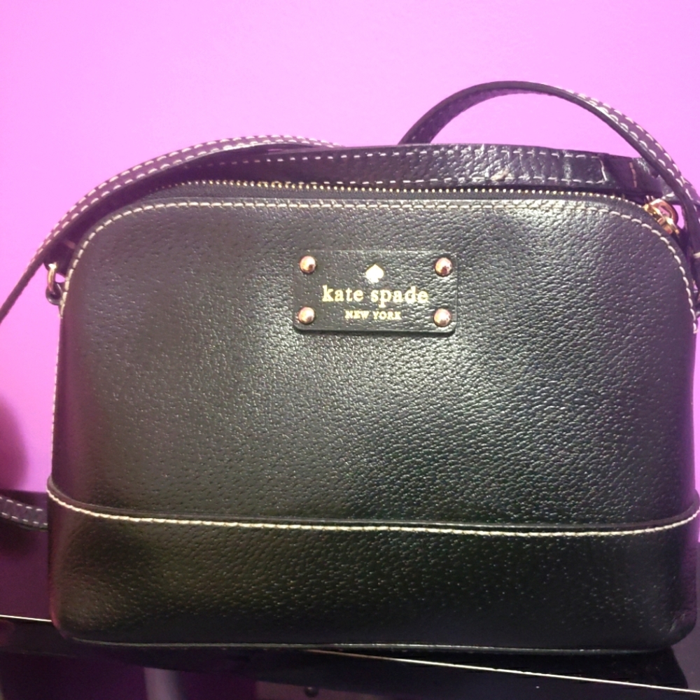 Kate Spade Black Leather Crossbody Bag